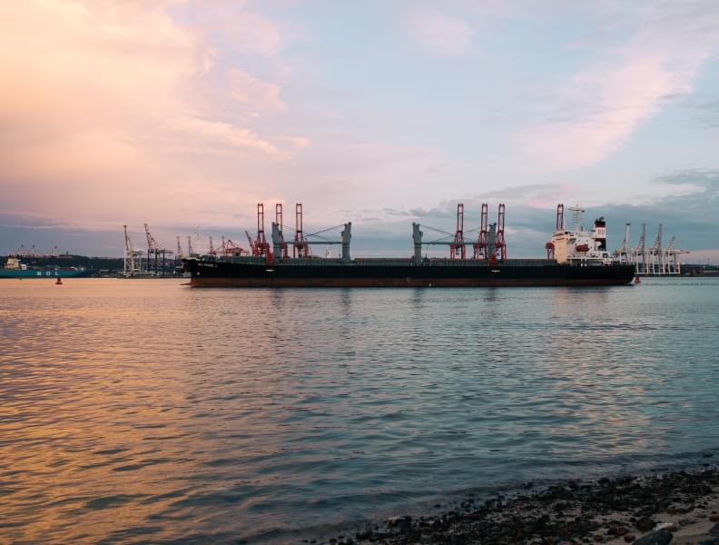 Ship at sea